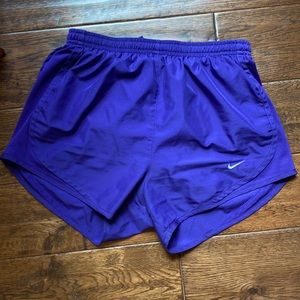 Nike Purple dri-fit tempo running shorts